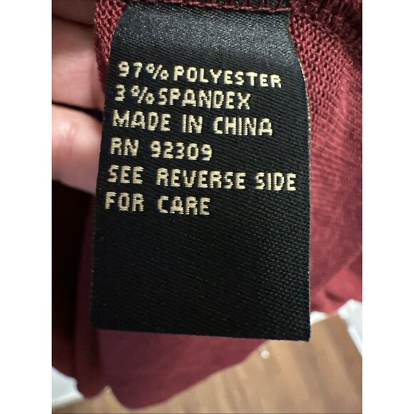 NEW DG2 Diane Gilman Shirt Top Ruffle Cold Shoulder Long Sleeve Size 3X Merlot - Picture 12 of 14